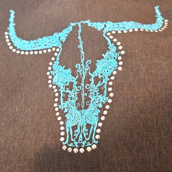 CH Cowgirl Hardware Fleece Lined Embellished Longhorn Western Jacket Sz. S - Picture 6 of 11